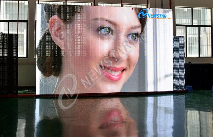P7.81 seri angin outdoor tetap dipimpin layar tirai untuk iklan, struktur aluminium