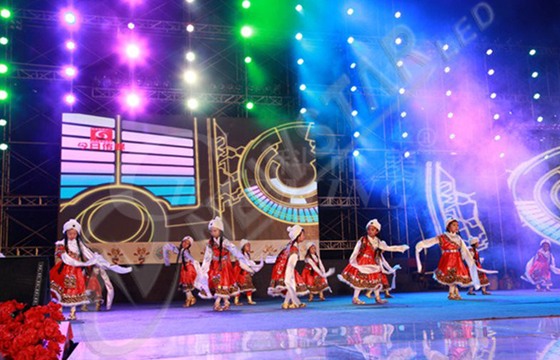 P6mm SMD3528 Latar Belakang Panggung Layar LED Indoor Dengan Tingkat Refresh Tinggi
